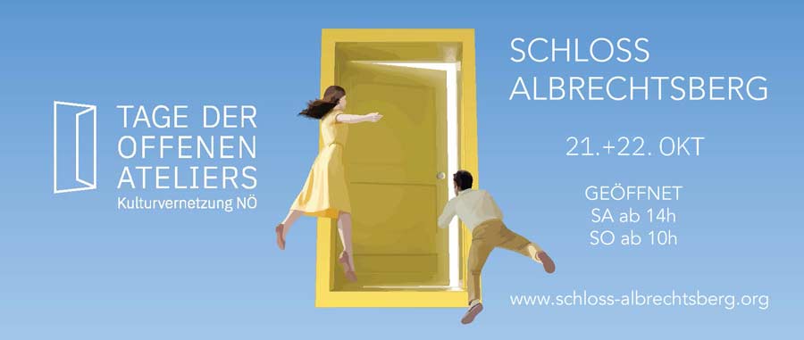 Einladung zu den NÖ Tagen der Offenen Ateliers
21.+22. Oktober 2023
Schloss Albrechtsberg / Loosdorf